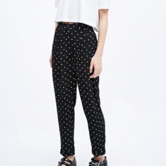 Urban Outfitters Pants - UO Cooperative Cropped Pants Novelty Print Sheer S